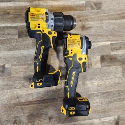 HOUSTON LOCATION - AS-IS DEWALT 20V MAX XR Hammer Drill and ATOMIC Impact Driver 2 Tool Cordless Combo Kit with (2) 4.0Ah Batteries, Charger, and Bag