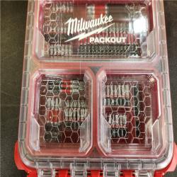 Phoenix NEW Milwaukee SHOCKWAVE Impact Duty Alloy Steel Screw Driver Bit Set with PACKOUT Case (100-Piece)