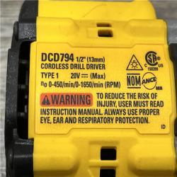 AS-IS DEWALT Atomic 20V Lithium-Ion Cordless Compact 1/2 in. Drill/Driver Kit