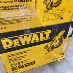 As-Is- DEWALT 12 in. 15 Amp Compound Double Bevel Miter Saw