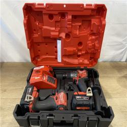 AS-IS Milwaukee FUEL 18V Lithium-Ion Brushless Cordless Hammer Drill and Impact Driver Combo Kit
