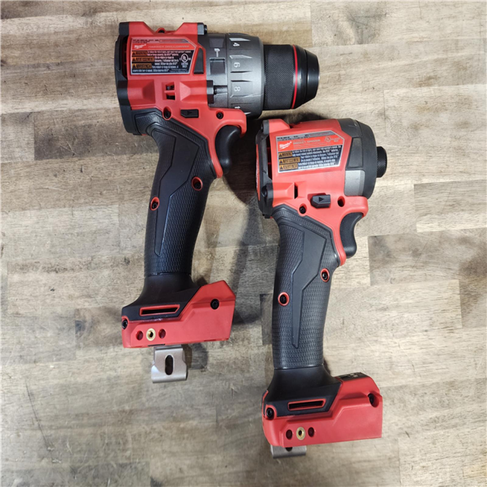 HOUSTON LOCATION - AS-IS MILWAUKEE FUEL 18V Lithium-Ion Brushless Cordless Hammer Drill and Impact Driver Combo Kit (2-Tool) with 2 Batteries