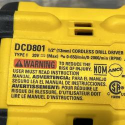 AS-IS DEWALT 20V MAX XR Lithium-Ion Brushless Cordless 1/2 in. Drill/Driver Kit