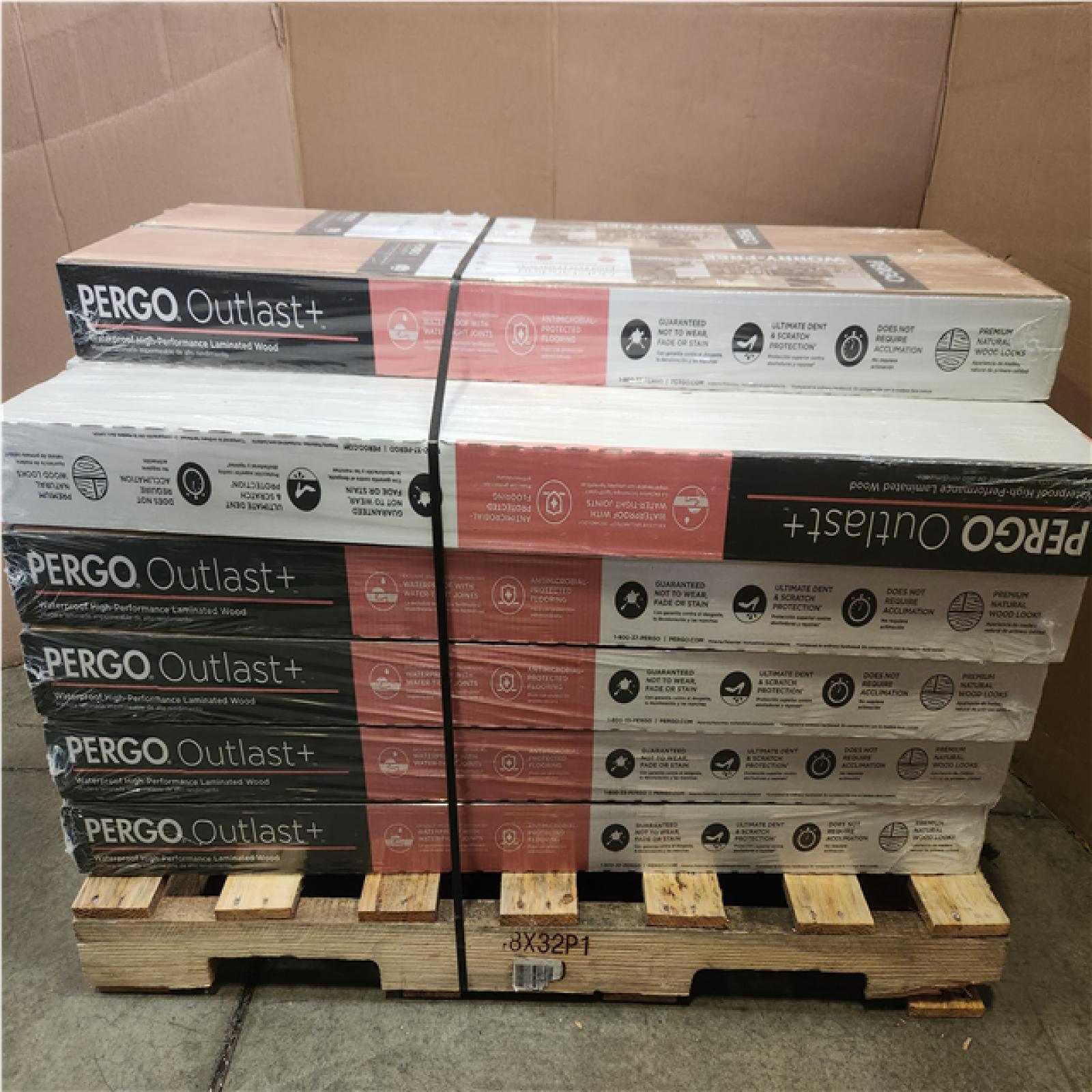 Phoenix NEW Pergo Outlast+ Arden Blonde Hickory 12 mm T x 6.1 in. W Waterproof Laminate Wood Flooring (322 sqft/20 case)