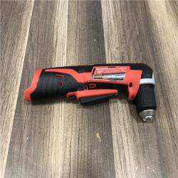 AS-IS Milwaukee M12 12V Lithium-Ion Cordless 3/8 in. Right Angle Drill (Tool-Only)