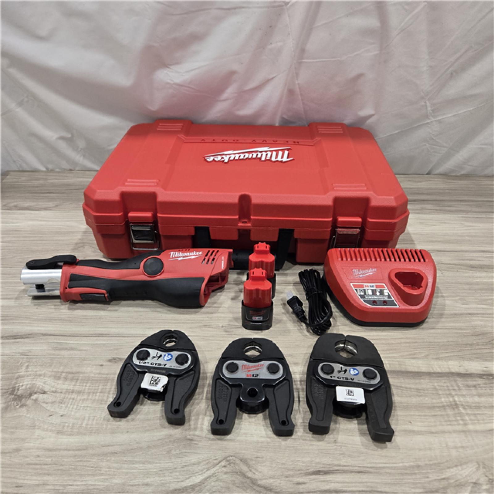 AS-IS MILWAUKEE 12-Volt Lithium-Ion Force Logic Cordless Press Tool Kit