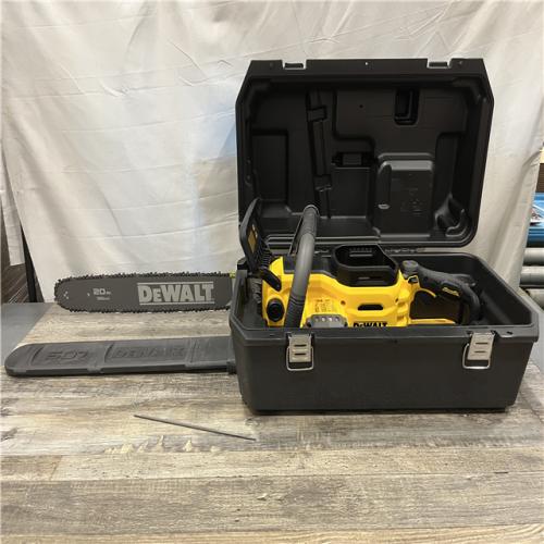 AS-IS DEWALT FLEXVOLT 60-Volt MAX 20 in. Brushless Cordless Battery Powered Chainsaw and Case (Tool with Case Only)
