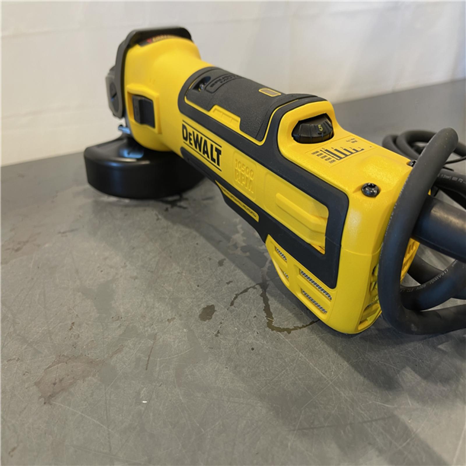 AS-IS - DEWALT 13 Amp Corded 5 in. Brushless Angle Grinder with Slide Switch