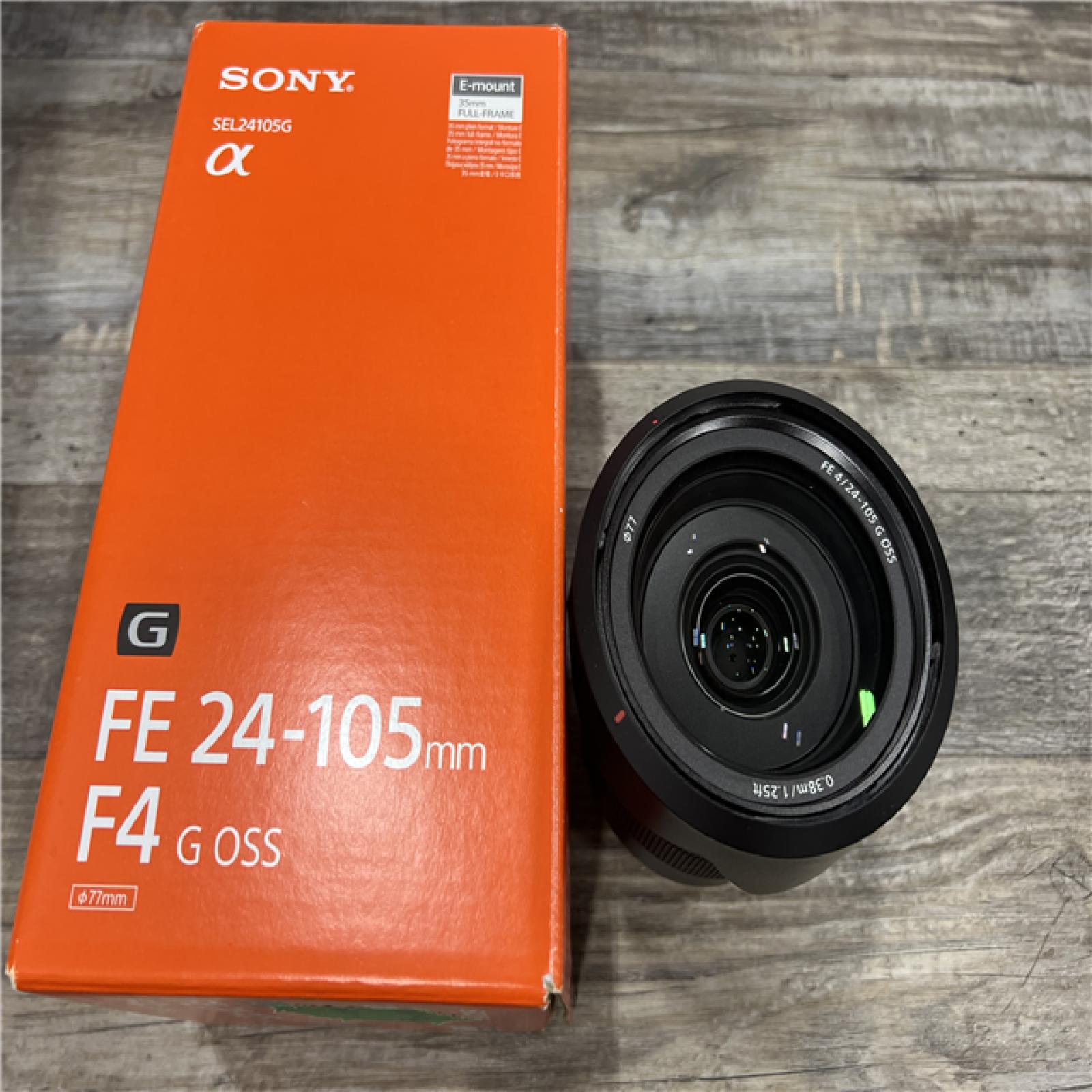 AS-IS Sony - G 24-105mm f/4 G OSS Standard Zoom Lens for E-mount Cameras - Black