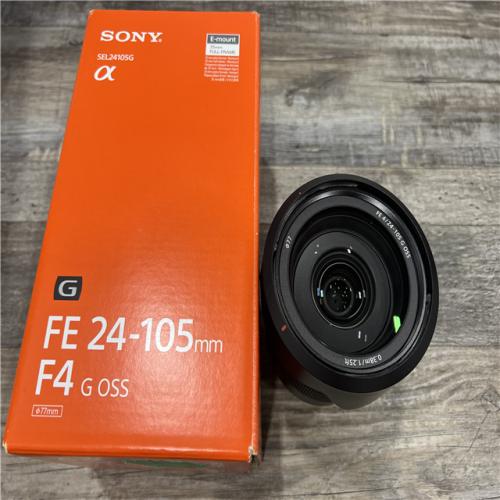 AS-IS Sony - G 24-105mm f/4 G OSS Standard Zoom Lens for E-mount Cameras - Black