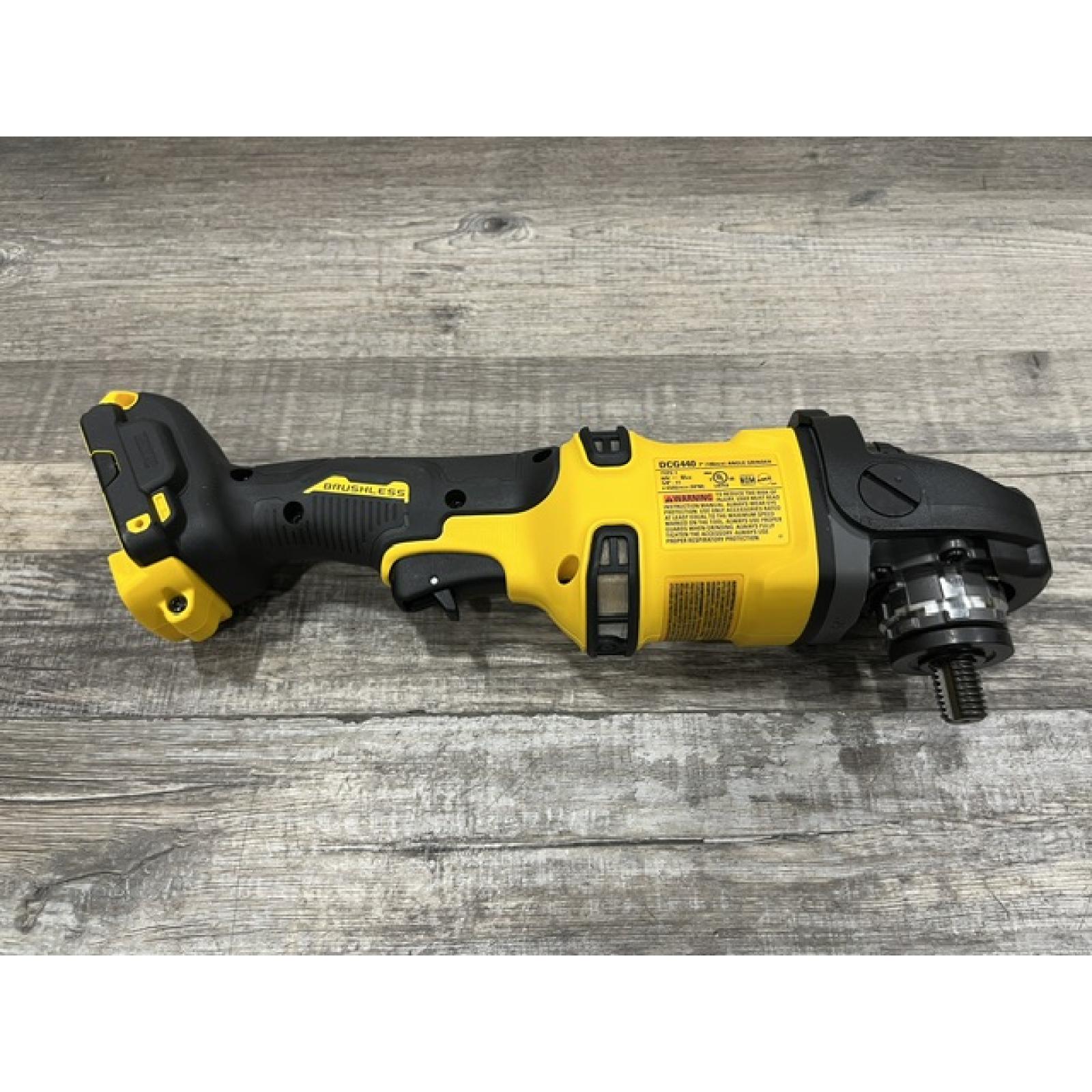 AS-IS DEWALT FLEXVOLT 60V Cordless 7 in. Angle Grinder (Tool-Only)