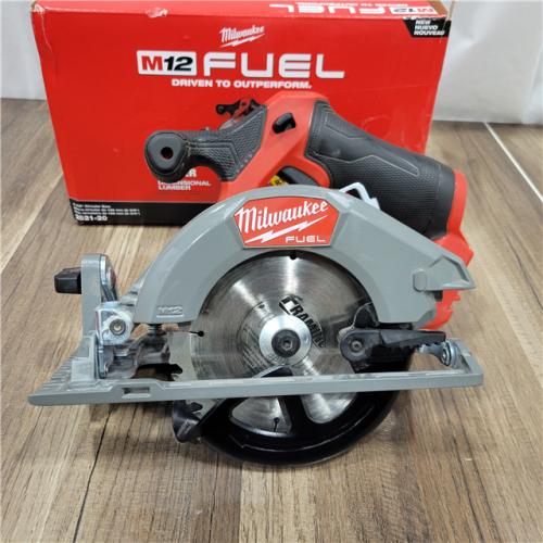AS-IS M12 FUEL 12V Lithium-Ion Brushless 5-3/8 in. Cordless Circular Saw (Tool-Only)
