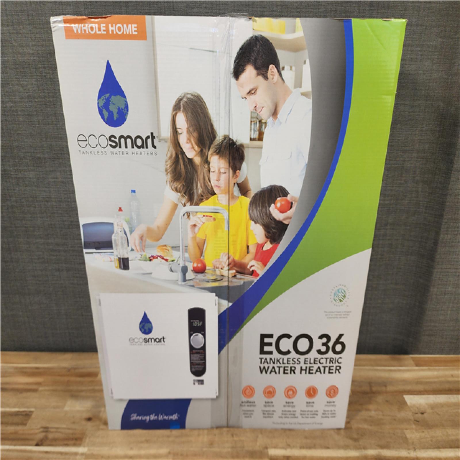 HOUSTON LOCATION - AS-IS (NEW) ECO36 TANKLESS ELECTRIC WATER HEATER