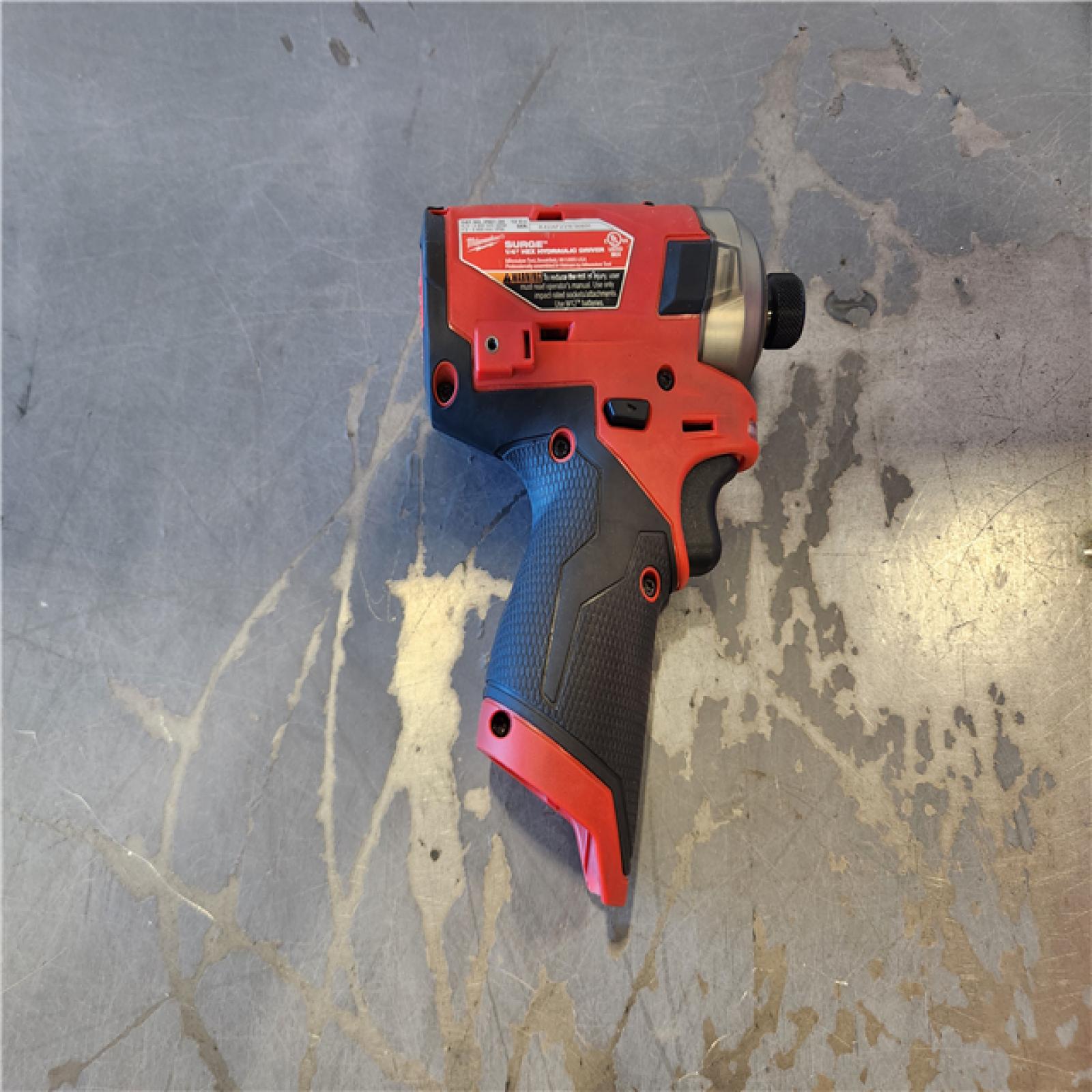 AS-IS - Milwaukee M12 FUEL SURGE 12V Lithium-Ion Brushless Cordless 1/4 in. Hex Impact Driver Compact Kit W/Two 2.0Ah Batteries, Bag