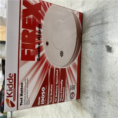 NEW! - Kidde I9050 Battery Operated Smoke Alarm - White (12 UNITS)