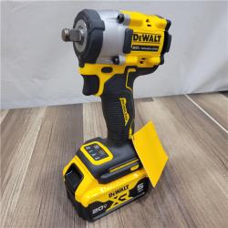 LIKE NEW! DEWALT ATOMIC 20V MAX Lithium-Ion Brushless Cordless 1/2 in. Variable Speed Impact Wrench Kit with 5 Ah Battery and Charger