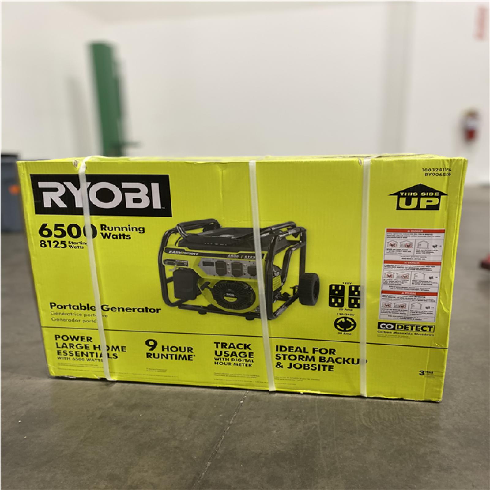 Dallas Location - NEW  RYOBI 8125/6500-Watt Gas Powered Portable Generator