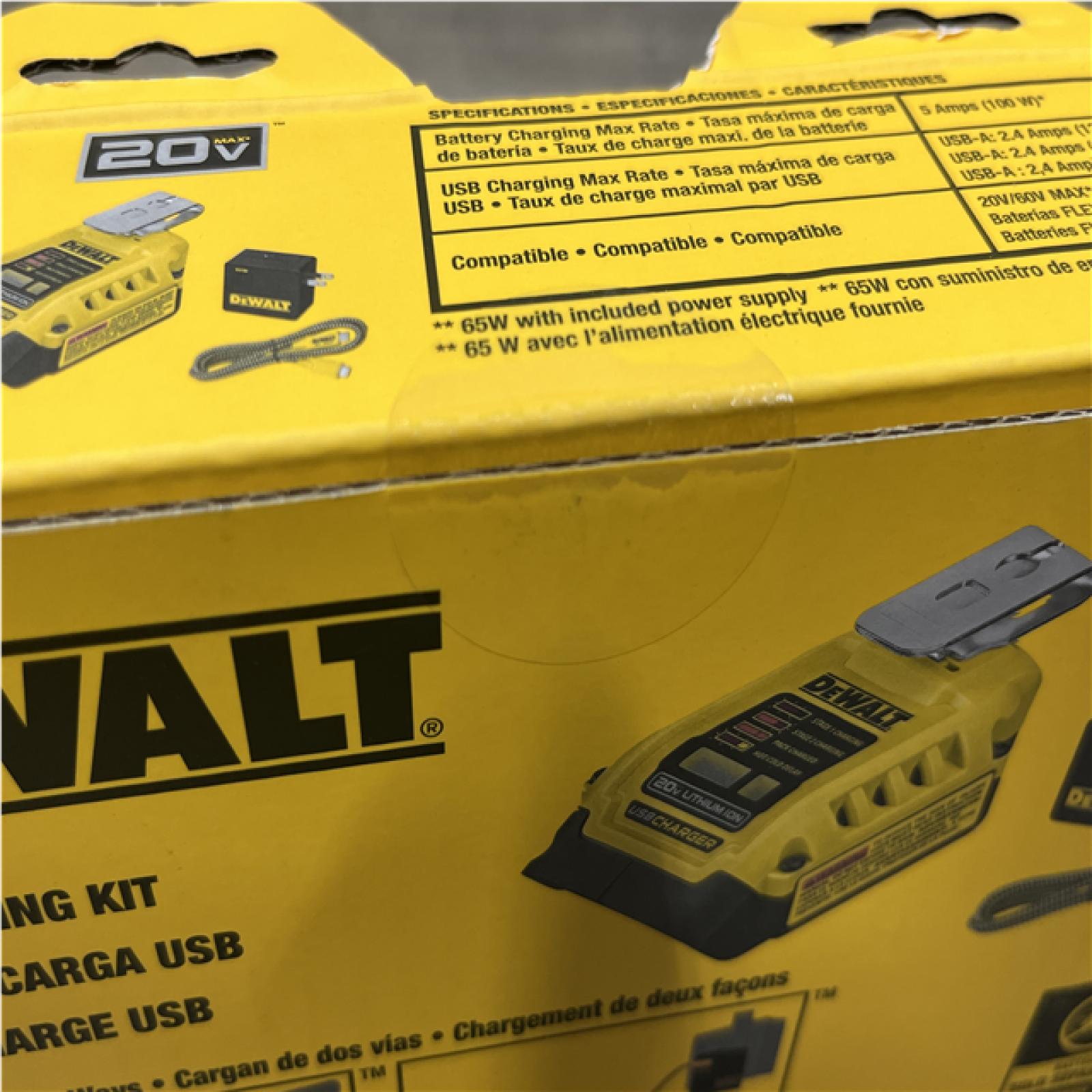 NEW - DEWALT 20V MAX Charger and USBC Adaptor Kit