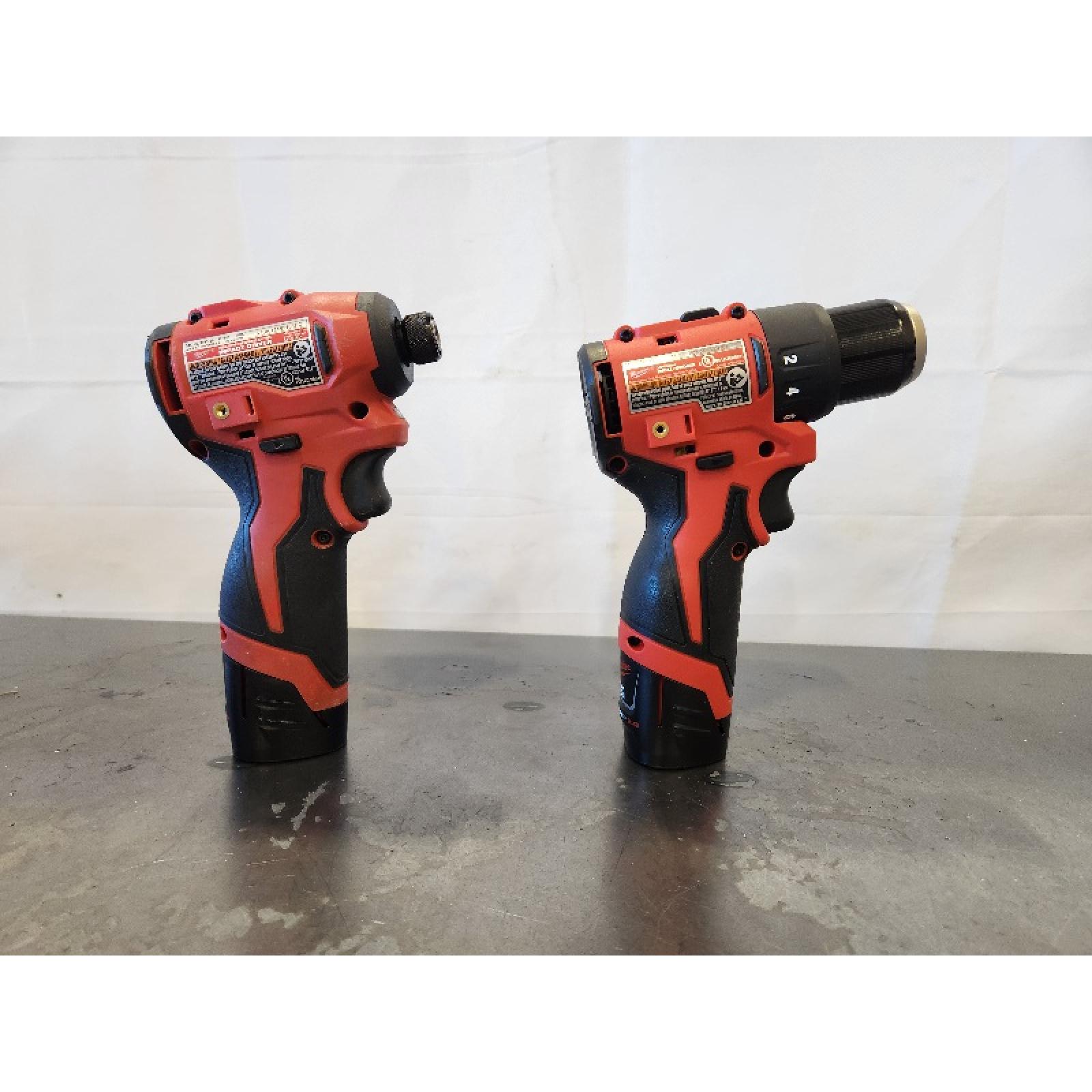 AS-IS- Milwaukee M12 Cordless Brushless 2 Tool Combo Kit