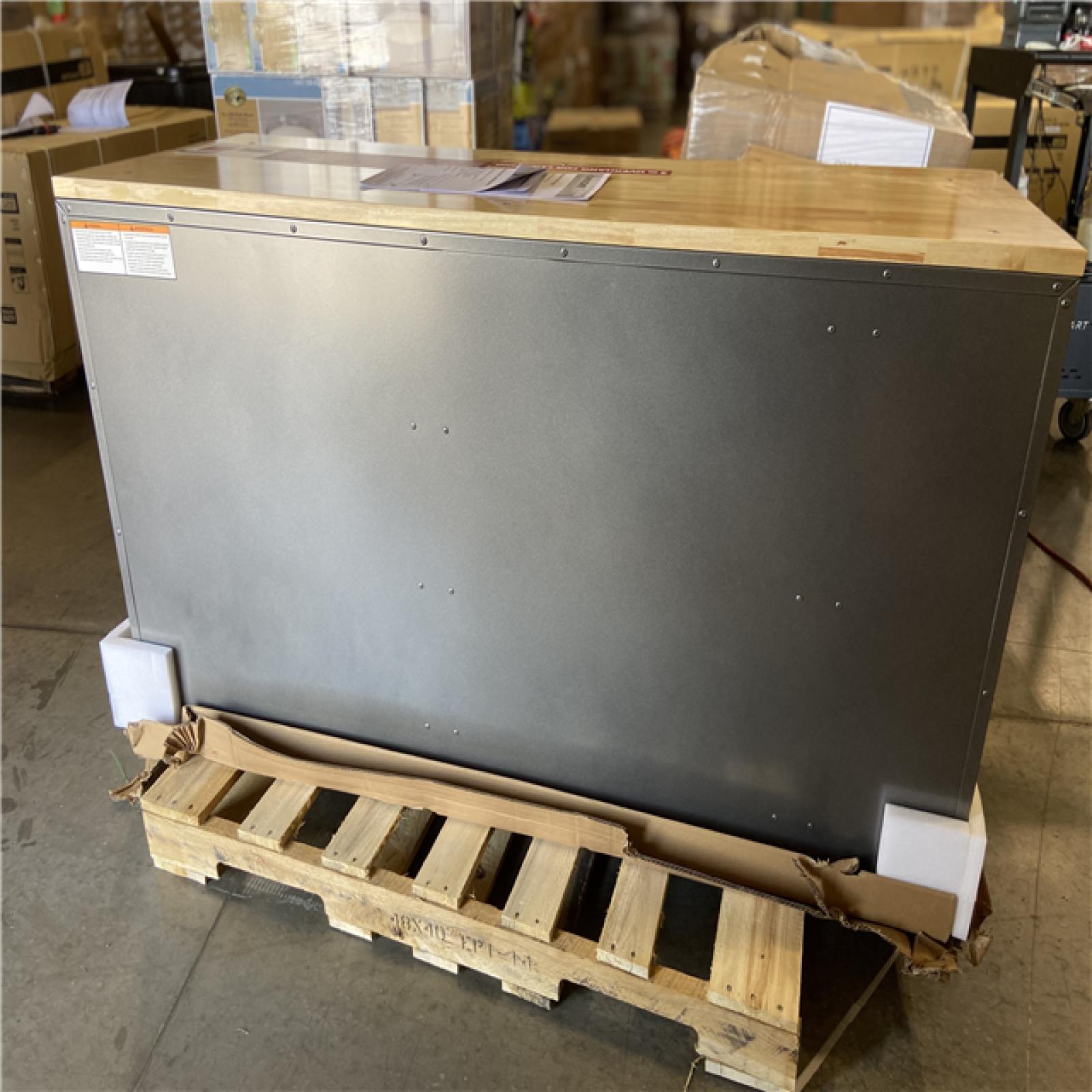 DALLAS LOCATION - Husky 61 in. W x 24 in. D Standard Duty 10-Drawer Mobile Workbench Tool Chest with Sliding Bin Storage Drawer in Silver