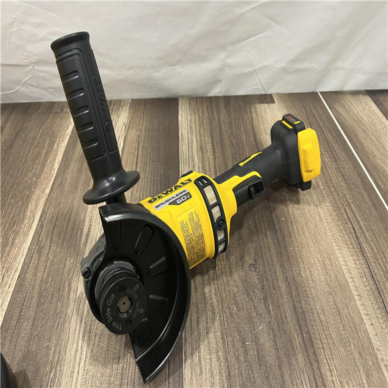 GOOD DEWALT 60V MAX Cordless Brushless 4.5 in. to 6 in. Small Angle Grinder with Kickback Brake (Tool Only)
