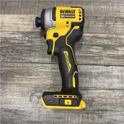 AS-IS DEWALT Atomic 20V Max Lithium-Ion Brushless Cordless Compact 1/4 in. Impact Driver Kit