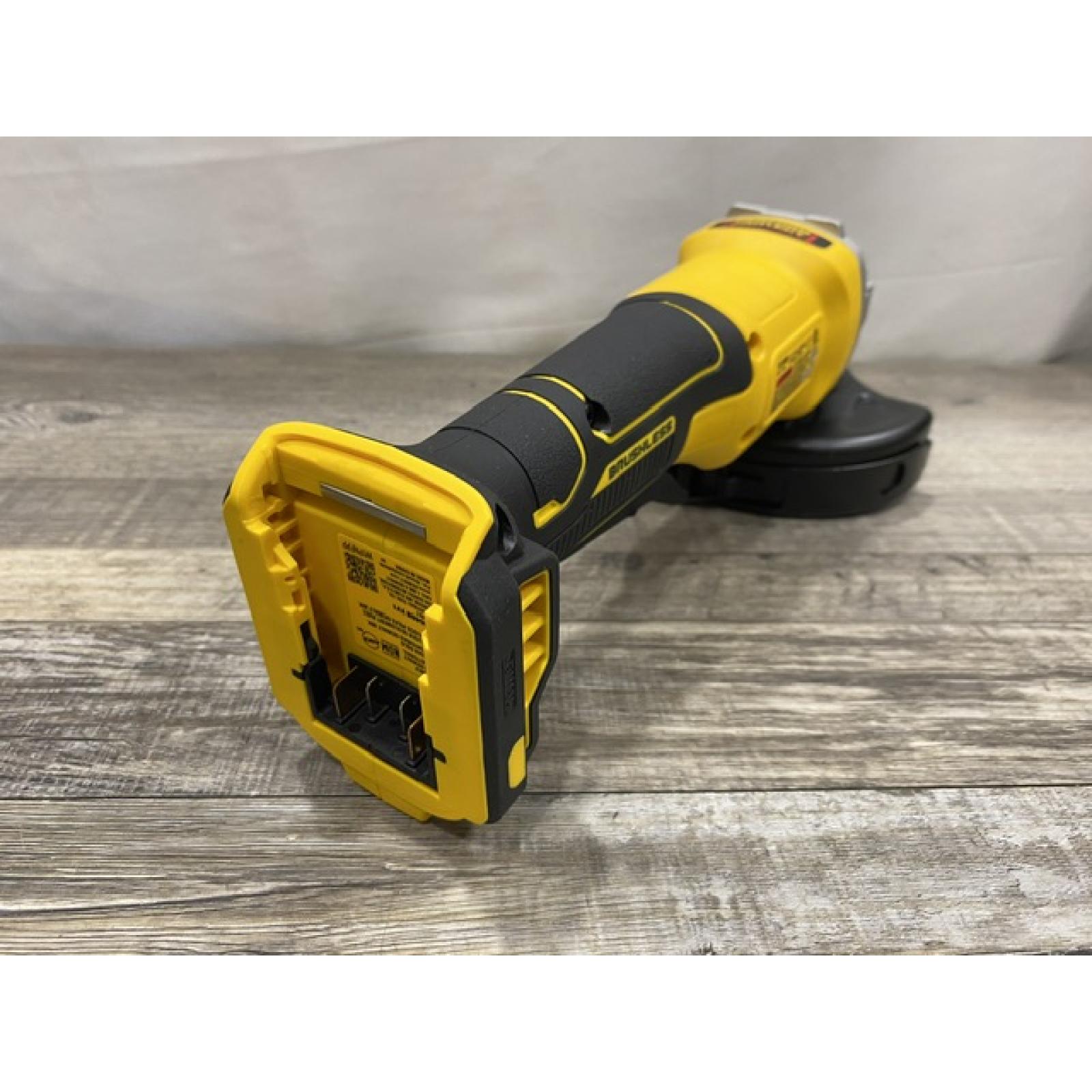 AS-IS DEWALT 20V MAX Cordless Brushless 4-1/2 in. Angle Grinder with Paddle Switch (Tool Only)