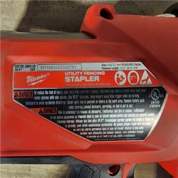 HOUSTON LOCATION - AS-IS Milwaukee M18 FUEL Brushless Cordless 9-Gauge 2 Utility Fencing Stapler (Tool Only)