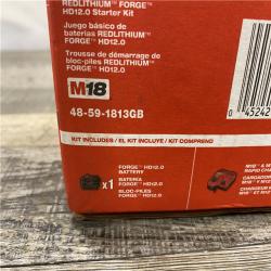 NEW - Milwaukee 18-Volt Lithium-Ion REDLITHIUM FORGE Starter Kit with 12. 0Ah Battery and Charger