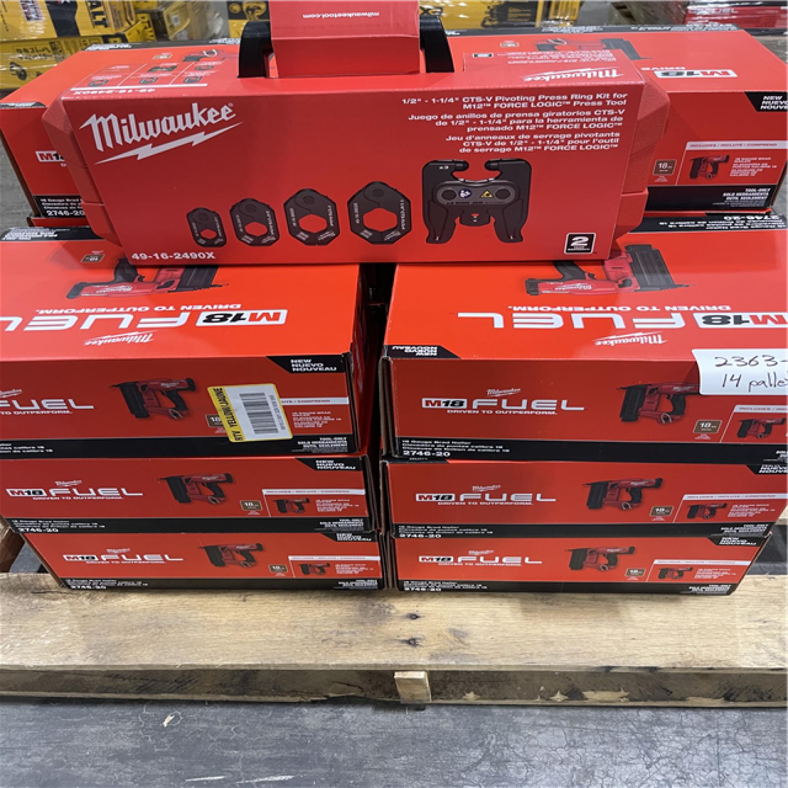 Pittston Location As-Is Power Tools Partial Truckload (14 pallets) 2363-B