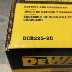 NEW - DEWALT 20V MAX Lithium-Ion Battery Kit with 5.0Ah and 2.0Ah Battery and Charger