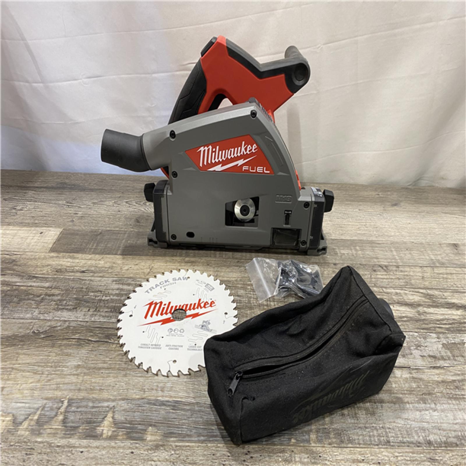 AS-IS Milwaukee  FUEL 18V Lithium-Ion Cordless Brushless 6-1/2 in. Plunge Cut Track Saw (Tool-Only)