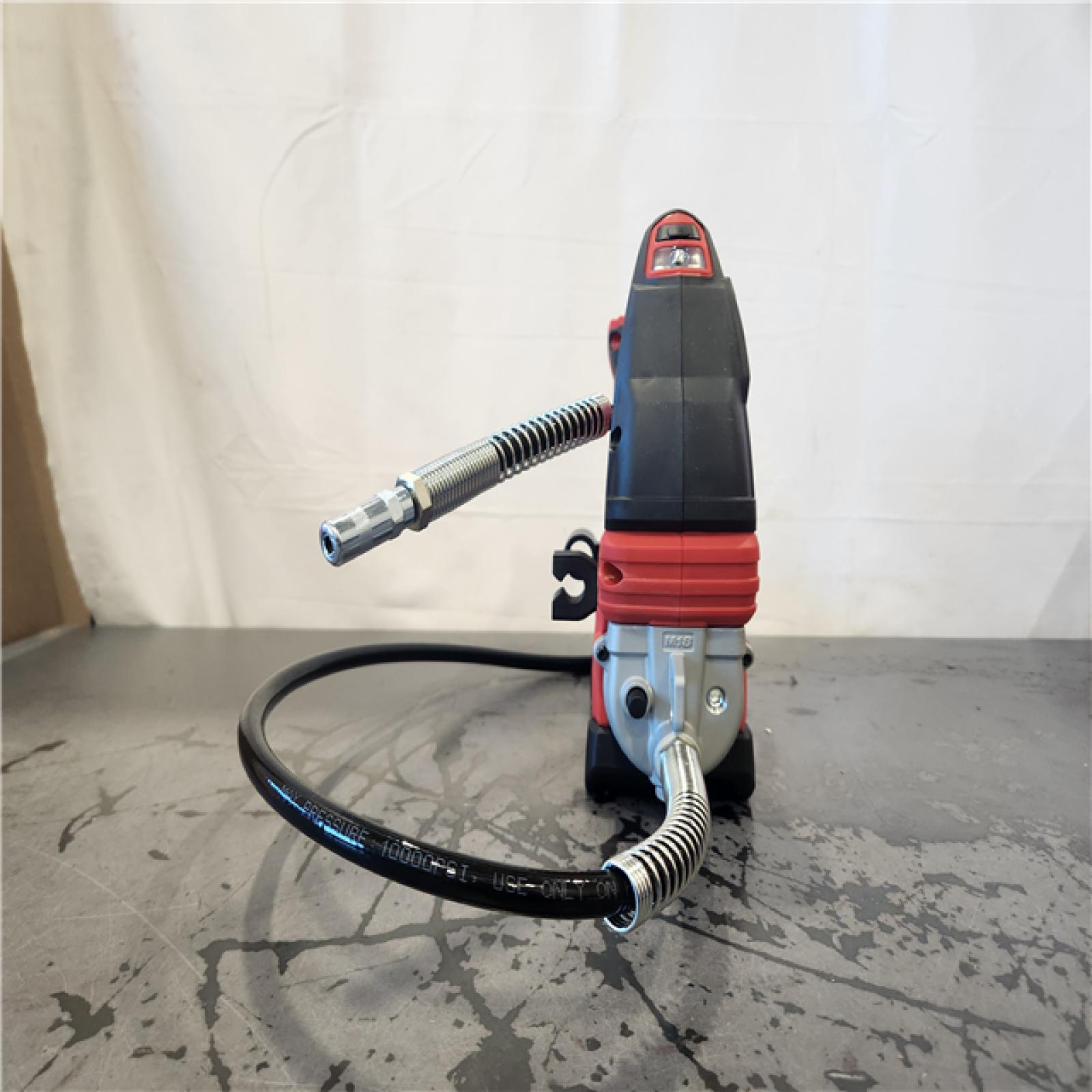 AS-IS- Milwaukee M18 18-Volt Lithium-Ion Cordless Grease Gun 2-Speed (Tool-Only)