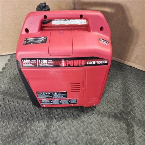 HOUSTON LOCATION - AS-IS 1500-Watt Recoil Start Gasoline Powered Ultra-Light Inverter Generator with 60cc OHV Engine and CO Sensor Shutdown