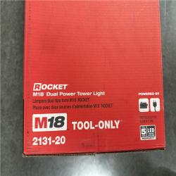 California NEW Milwaukee Rocket M18 Dual Power Tower Light (Tool Only)