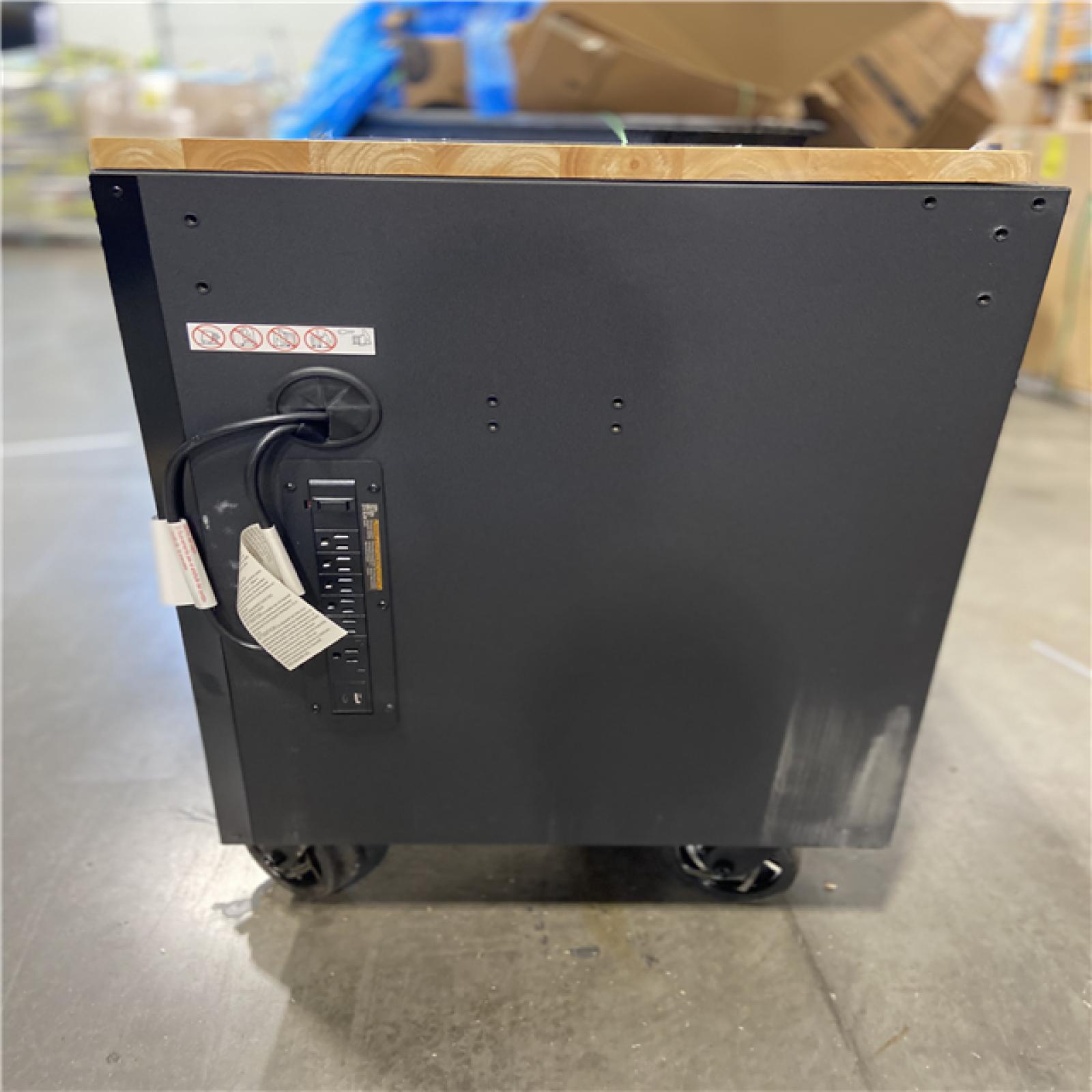 DALLAS LOCATION - Husky 56 in. W x 27.6 in. D 10-Drawer Matte Black Heavy-Duty Mobile Workbench