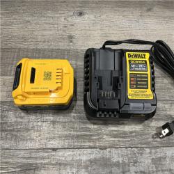 AS-IS DEWALT 20V MAX XR POWERSTACK Lithium-Ion Battery Starter Kit with 3.5Ah Battery and Charger