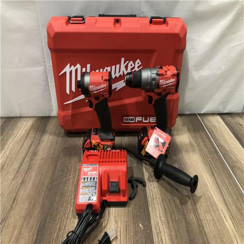 AS-IS Milwaukee FUEL 18V Lithium-Ion Brushless Cordless Hammer Drill and Impact Driver Combo Kit