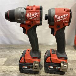 AS-IS Milwaukee FUEL 18V Lithium-Ion Brushless Cordless Hammer Drill and Impact Driver Combo Kit