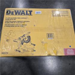 NEW DEWALT 15 Amp Corded 12 in. Double Bevel Sliding Compound Miter Saw, Blade Wrench and Material Clamp