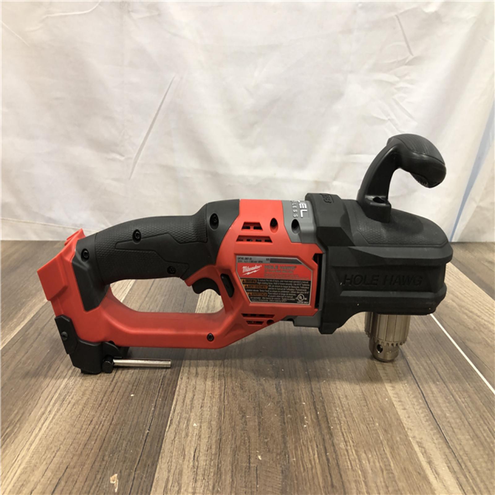 AS-IS Milwaukee FUEL GEN II 18V Lithium-Ion Brushless Cordless 1/2 in. Hole Hawg Right Angle Drill (Tool-Only)
