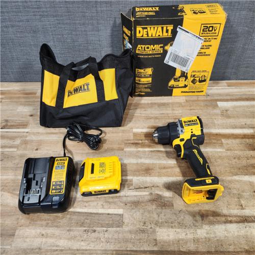 HOUSTON LOCATION - AS - IS DEWALT Atomic 20V Lithium-Ion Cordless Compact 1/2 in. Drill/Driver Kit