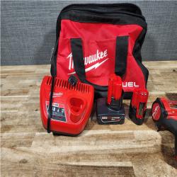 HOUSTON LOCATION - AS - IS Milwaukee 2 Tool Combo Kit W/ (2) Battery & Charger