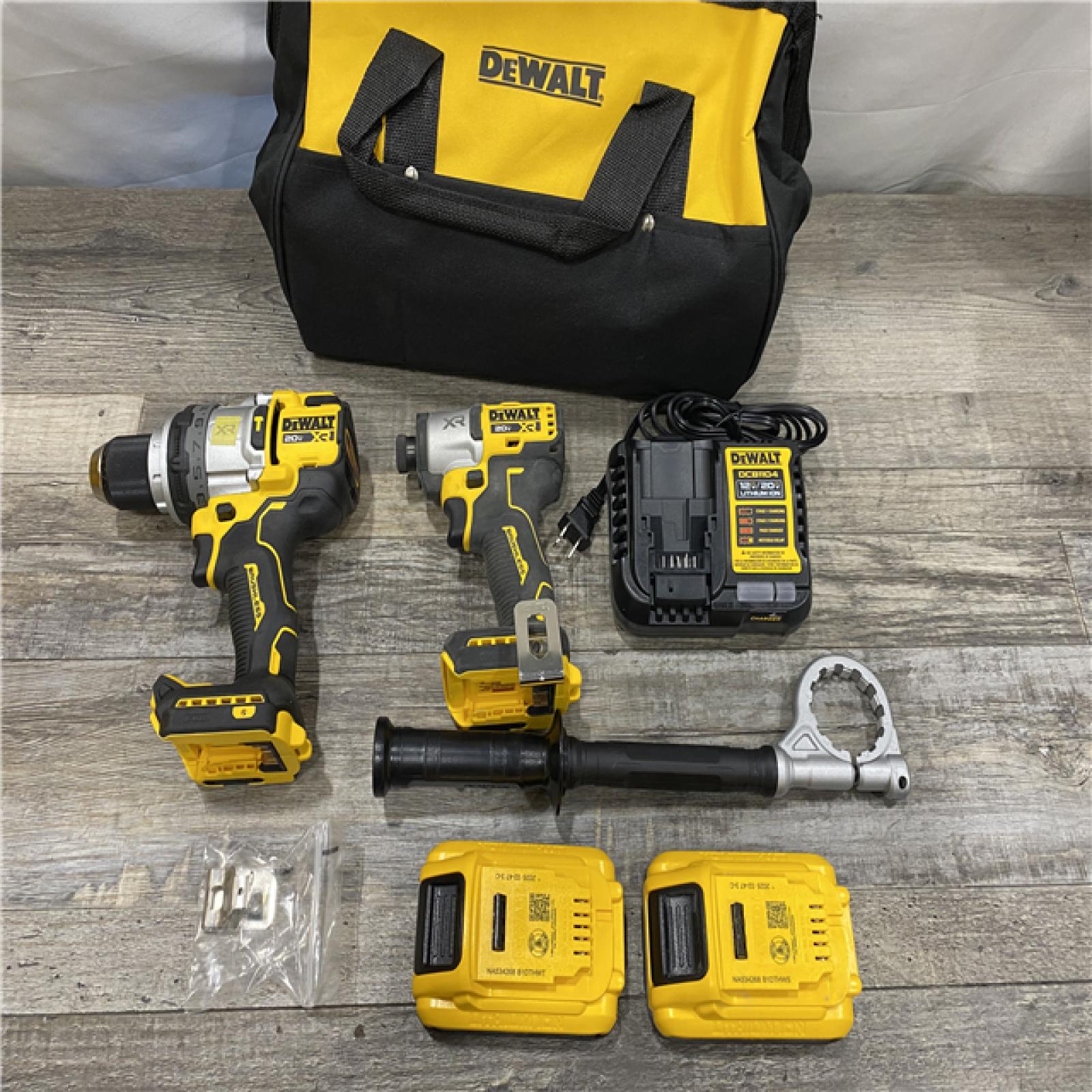 AS-IS DEWALT 20V MAX Lithium-Ion Cordless 2-Tool Combo Kit