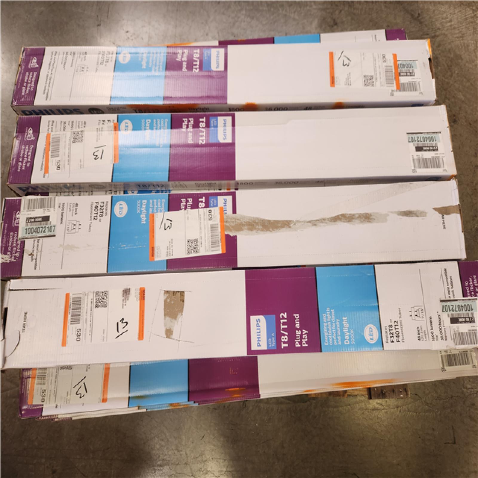 Phoenix Philips 32W T8/40W T12 Equivalent 4 ft. Type A Linear Universal Fit Daylight LED Tube Light Bulb (5000K) (2-Pack) Pallet of 24