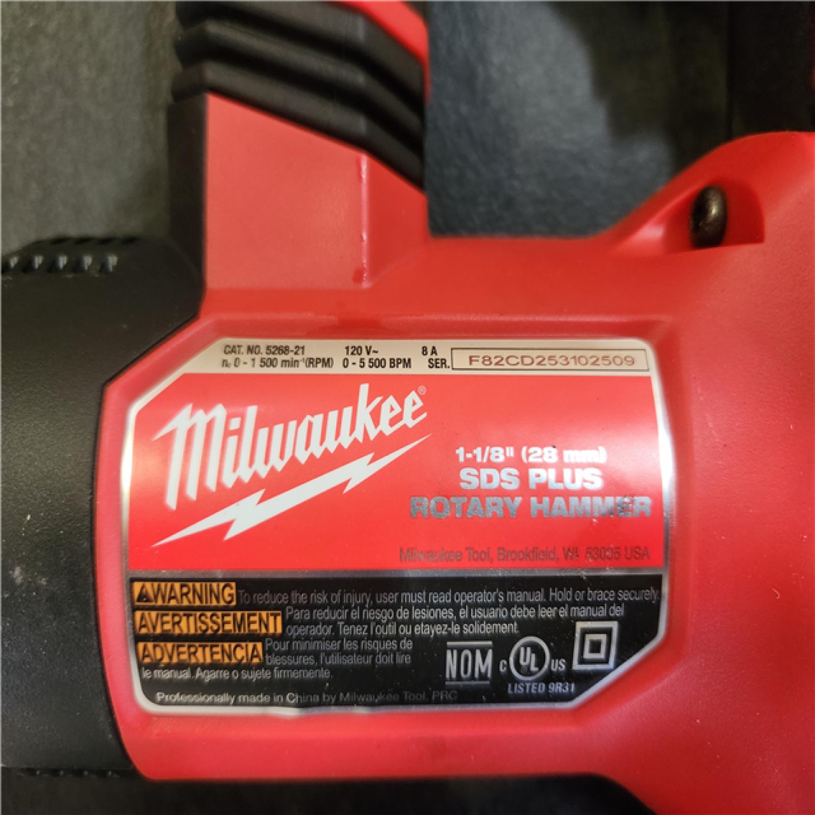 Phoenix NEW Milwaukee 1-1/8 in. Corded SDS-Plus Rotary Hammer