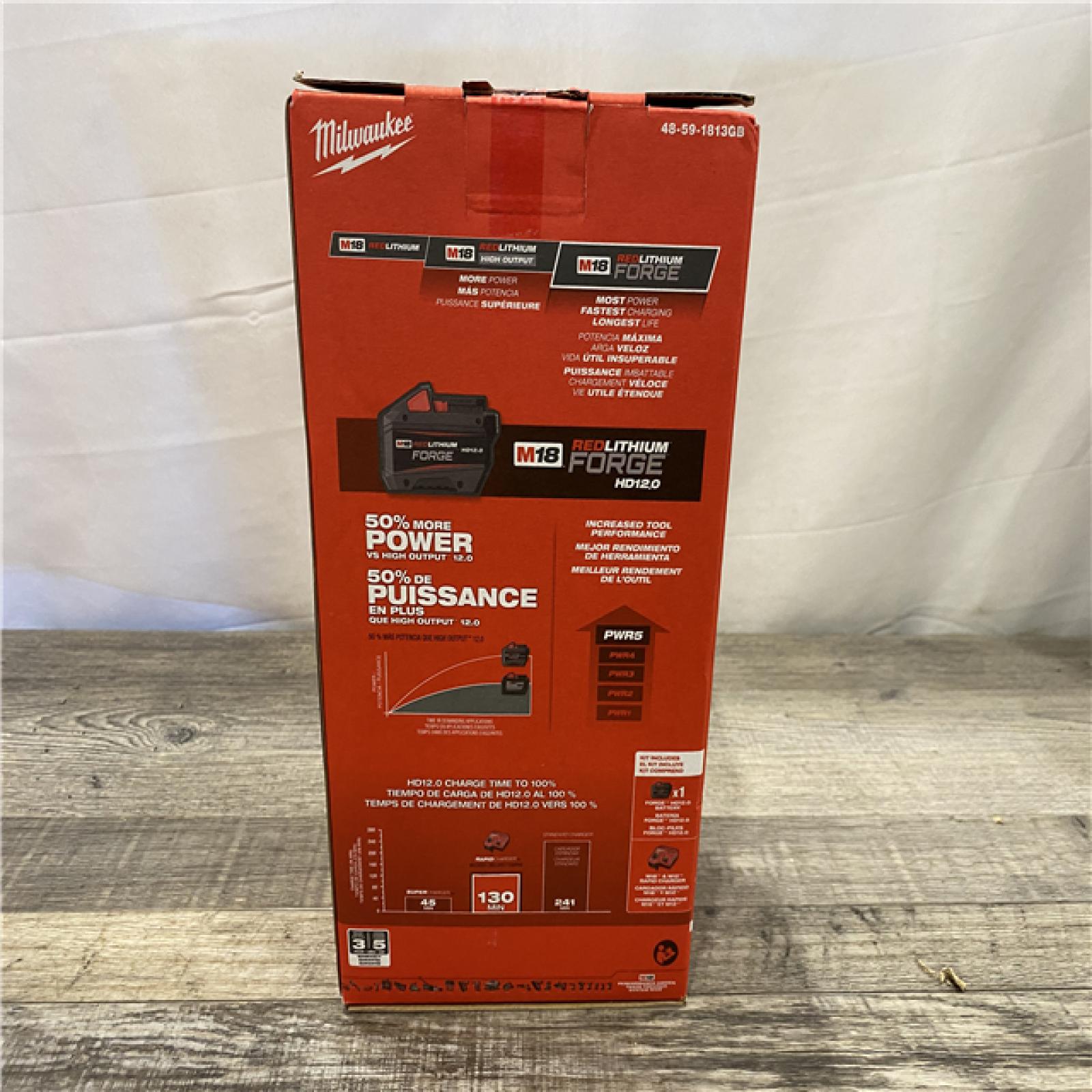 NEW - Milwaukee 18-Volt Lithium-Ion REDLITHIUM FORGE Starter Kit with 12. 0Ah Battery and Charger
