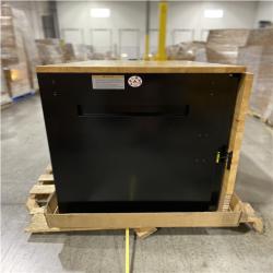 DALLAS LOCATION-  HUSKY 46 in. W x 51 in. D Mobile Workbench Cabinet  W/ Full Length Extension Table (GLOSS BLACK/WOOD TOP)
