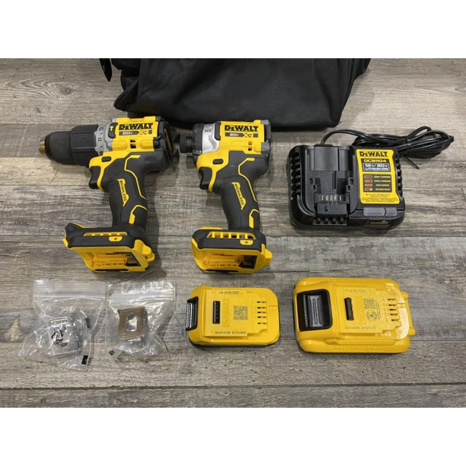 AS-IS DEWALT 20V XR Lithium-Ion Cordless 2-Tool Combo Kit