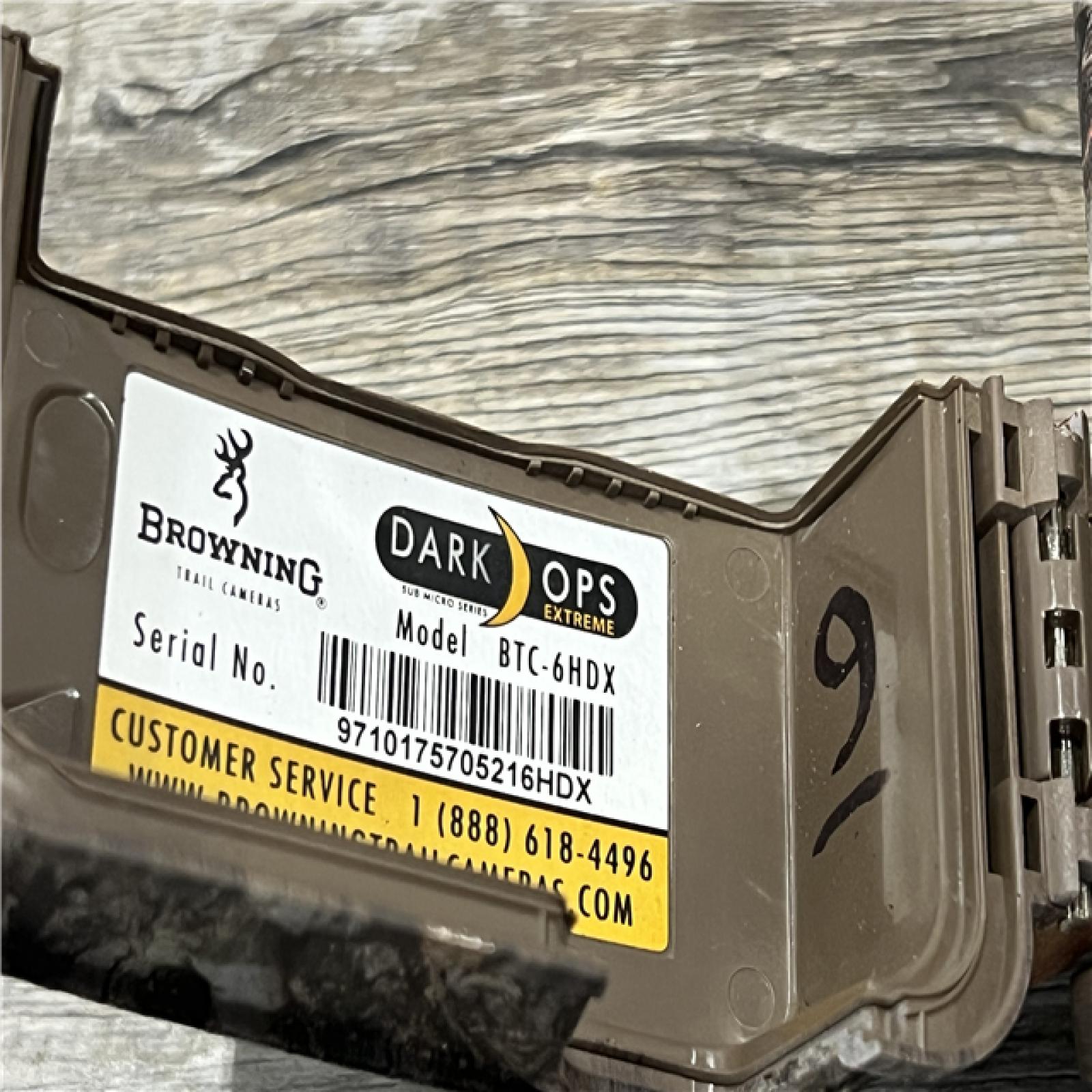 AS-IS Browning Dark Ops Extreme Trail Camera BTC 6HDX W/ 8 GB SD Card and 8AA Battery